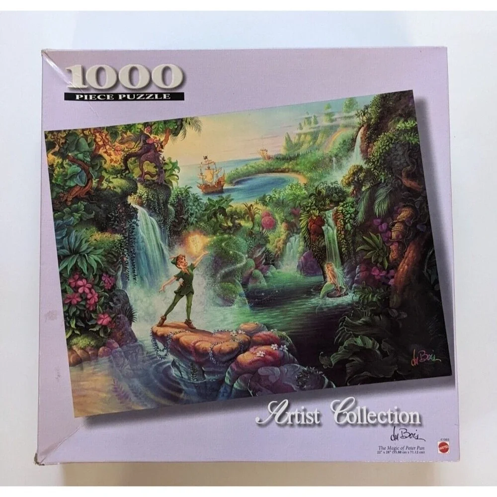 Vintage Disney Jigsaw Puzzle Du Bois Artist Collection Peter Pan 1000 Piece RARE - Picture 2 of 11